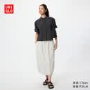 优衣库女装休闲工装裙26春夏新款487792 02 浅灰色 M