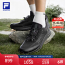 FILA 宁泽涛斐乐男鞋NUVOLE 4 ATR户外鞋2026夏季新款柔云4代跑步鞋 黑-BK 42