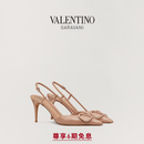 华伦天奴VALENTINO[礼物]女士 VLOGO SIGNATURE 漆皮高跟鞋 肉桂粉色（建议选小半码） 35.5
