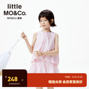 little MO&Co.UPF500+防晒环保 little moco童装26夏新款女童花苞背心上衣无袖 樱花粉色 防晒 130 130/64