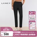 朗姿/LANCY冬新款黑色高腰小脚羽绒裤外穿显瘦防风通勤休闲裤女 夜幕黑色2 M