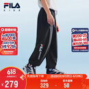 FILA【抗紫外线】斐乐儿童童装长裤2026夏季男女中大童风洞裤