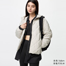 优衣库女装PUFFTECH空气棉服连帽外套478571 469871 478571/30浅米色 L
