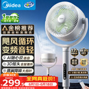 美的（Midea）【3D摇头】直流变频轻音落地空气循环扇家用卧室净化换气扇语音遥控电风扇大风力一级能效GDJ24WYJ