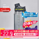 希乐（cille）塑料水杯大容量tritan夏季男女学生运动健身便携刻度茶水分离杯子