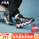 FILA童鞋儿童棉鞋2025冬季男女童旋钮加绒保暖运动鞋 黑/太空银-BW 38 内长24.0cm