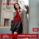 EP雅莹毛呢大衣女 100纯羊毛静奢风中长款外套 商场同款8305A 驼色 M