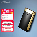 都彭（S.T.Dupont）法国都彭打火机SLIM7超薄炬式防风黑金配色27708商务礼物