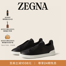 Zegna[明星同款]杰尼亚男鞋Triple Stitch™SECONDSKIN休闲鞋 黑色 42 (8)