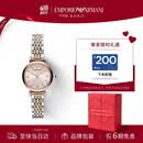 EMPORIO ARMANI阿玛尼手表女士满天星钢带石英女士腕表生日礼物送女朋友AR11223