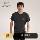 ARC'TERYX始祖鸟 MOTUS CREW ARC'WORD SS 男子 运动短袖T恤 BLACK HEATHER/黑灰色 L
