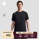 迪桑特（DESCENTE）TRAINING系列男士ACTIVE吸湿速干圆领短袖针织衫 BK-黑色 XL (180/100A)
