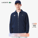 LACOSTE法国鳄鱼男装夏季简约翻领日常户外运动拉链卫衣外套|SH0872 166/藏青色 L 5