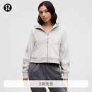 lululemon丨Scuba 女士超宽松款拉链连帽衫 *丝绒 LW3JLYS 鸽子灰 M /L