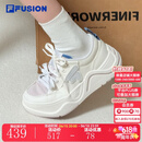 FILAFUSION斐乐女鞋潮牌50-50 DX II CVS帆布鞋生活滑板鞋子女 奶白/寂静粉-GH 38