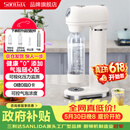 SANLIDA三利达 气泡水机0糖0脂0卡自制巴黎水碳酸饮料打气加气机自动泄压 台式便携调酒苏打水汽水机 白色