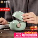 金镶玉功夫旅行茶具套装泡茶壶 快客杯飘逸杯盖碗汝窑 祥龙快客杯