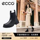 爱步（ECCO）*切尔西靴女 女士百搭厚底增高牛皮靴 革新214793 HL 黑色21479351052 37