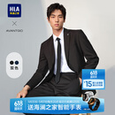 海澜之家（HLA）西服套装男春秋新轻商务经典系列西装套装父亲节礼物 黑色02【西服+西裤】 XL 180/96A推荐150~160斤