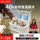 牧高笛（MOBIGARDEN）寒霜22L保温箱 户外露营大容量储物收纳保鲜箱 NX23684002 月影白