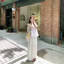 HUANG ZUO ZUO佐佐家小个子100莱赛尔垂感阔腿灯笼裤夏季女休闲裤子 白色预售 XXS