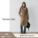 Massimo Dutti折扣季2026女装都市通勤风经典款中长款双排扣系带风衣06756999 浅棕色 XS (CN 165/84A)