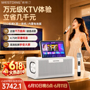 威斯汀【价保618】ktv音响家庭k歌一体机 卡拉ok点歌机显示屏 户外便携广场舞蓝牙音箱 GLE350内置电池版
