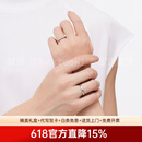 慕呈（MuurceeR）【可刻字情侣对戒】心动爱恋戒指一对银设计生日礼物轻奢高级感送 可代写贺卡