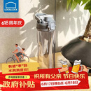 乐扣乐扣（LOCK&LOCK）人鱼线塑料运动水杯夏天便携水壶带刻度提手男女水杯子700ML灰色