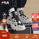 斐乐FILA儿童童鞋棉靴2025年冬季新款男女中大童儿童棉鞋 黑/卷轴棕-BA 35 内长22.0cm
