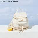 CHARLES&KEITH经典菱格大容量双肩包背包学生书包包女包生日礼物CK2-60151400