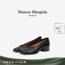 MAISON MARGIELA马吉拉Tabi分趾做旧褶皱芭蕾鞋单鞋3cm T8013黑色 37