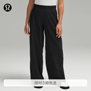 lululemon丨Swift Wide-Leg 女士中腰阔腿裤 速干 芯吸  LW5FTHA 黑色 M