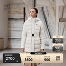 KOLON SPORT/可隆户外羽绒服 女士防风防泼水中量鹅绒夹克 LKDJ5WTT44-CR 奶油白 M 165/88A
