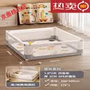 丸丫地上游戏围栏床地两用防护栏婴儿童宝宝爬爬垫室内家用床围栏 K2简灰1.8*2.0+2cmXPE折叠垫 '