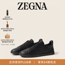 Zegna[24期免息]杰尼亚男鞋黑色Triple Stitch™奢华休闲鞋 黑色 42 8