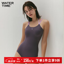 WATERTIME竞速泳衣女新款游泳馆专用连体三角温泉休闲海边游泳装