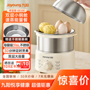 九阳（Joyoung）蒸蛋器 煮蛋器 定时 自动断电安心用 小型316L不锈钢多功能 双层蒸煮鸡蛋早餐神器ZD14-GE330