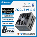 海韵（SEASONIC）【FOCUS v5 GX】1000W 双色线材白金认证 电脑电源｜A级声学认证｜ATX 3.1｜CQC3级｜支持5090显卡