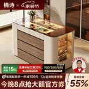楠诗家居衣帽间中岛柜首饰柜中岛台卧室斗柜落地首饰展示柜手表包包收纳柜 1.2米中岛柜【带感应灯带】