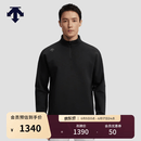 迪桑特（DESCENTE）RUNNING系列跑步运动健身男士半高领针织套头衫 BK-黑色 2XL (185/104A)