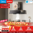 美的（Midea）【推荐新款小西梅油烟机AK10】AK7 PRO价保618抽吸排油烟机28风量顶侧一体蒸汽洗
