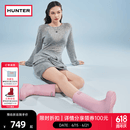 HUNTER酷玩女靴防水防滑中筒靴户外露营溯溪雨鞋哑光厚底增高中筒靴女鞋 梦境粉/ROS 38