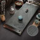 咏幻茶盘整块老船木茶具套装办公室用茶台 [电器版+底部上水]90x40x3+不带船木+单茶