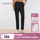 朗姿/LANCY冬新款黑色高腰小脚羽绒裤外穿显瘦防风通勤休闲裤女 夜幕黑色2 M