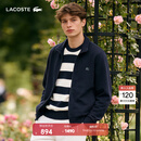 LACOSTE法国鳄鱼男装26春夏新款简约翻领拉链卫衣外套|SH0846 166/藏青色 L 5