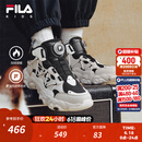 斐乐FILA儿童童鞋棉靴2025年冬季新款男女中大童儿童棉鞋 黑/卷轴棕-BA 35 内长22.0cm
