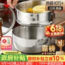 三四钢雪平锅内层316L不锈钢22cm奶锅汤锅带蒸笼食品级无涂层煮面38123