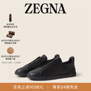 Zegna[24期免息]杰尼亚男鞋黑色Triple Stitch™奢华休闲鞋 黑色 42 8