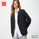 优衣库休闲西装女装488652 09 黑色 M